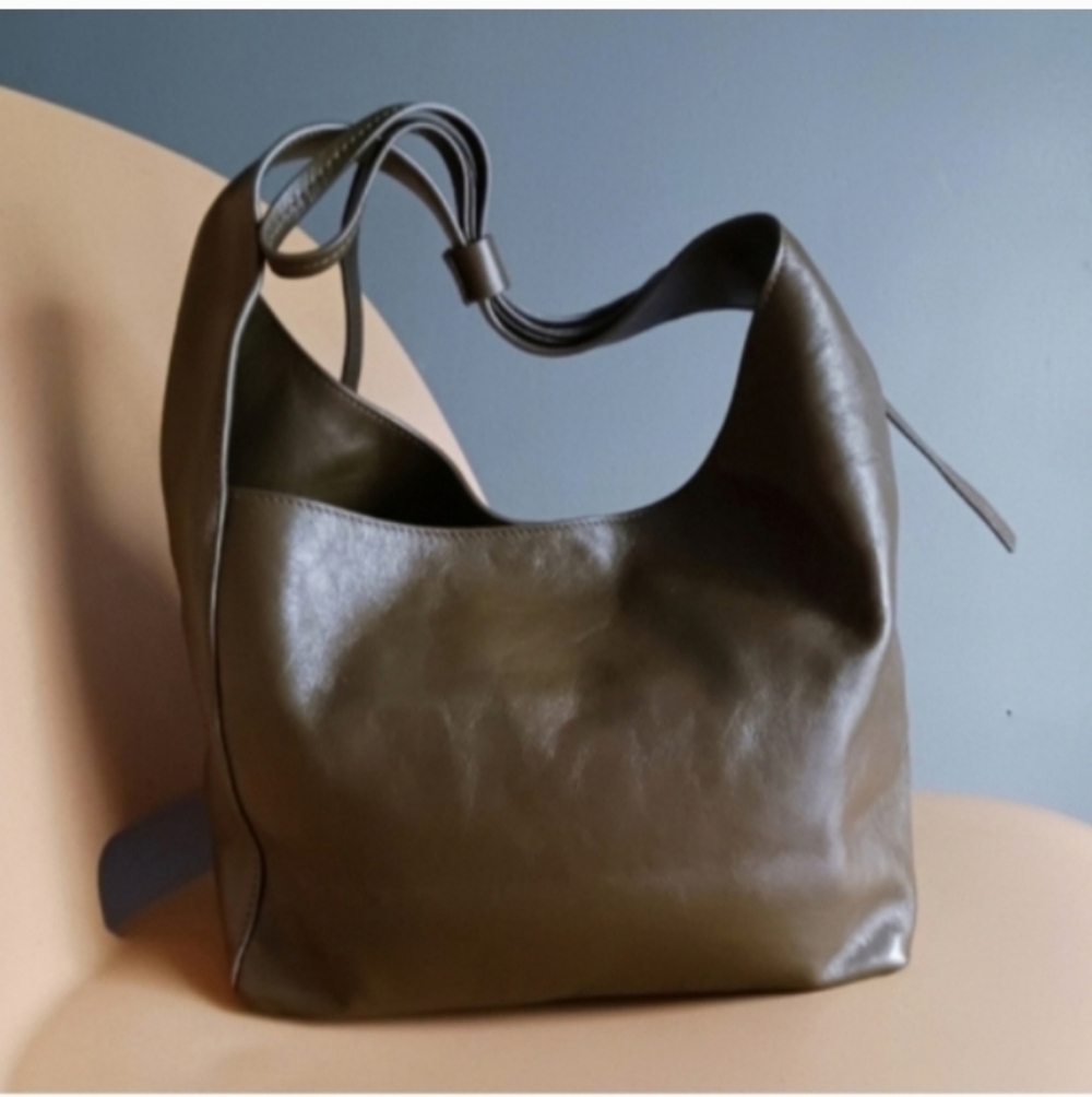 Reformation Vittoria Bag. Dark Olive Green